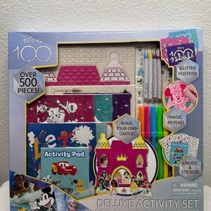 Disney 100 Deluxe Activity Set New Sealed Coloring & Activity Kit Gift